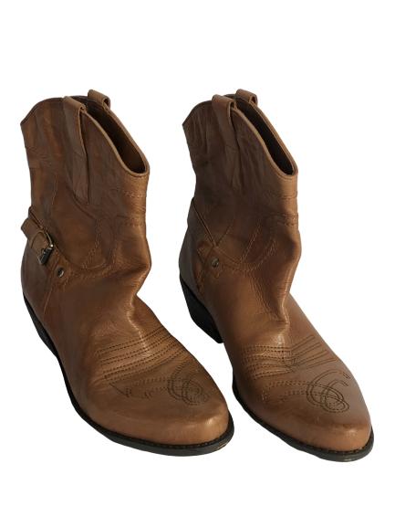 NEW! FRANCO SARTO BROWN LEATHER BOOTS SZ 8 1/2: NEW! FRANCO SARTO BROWN LEATHER BOOTS -SZ 8 1/2 -New condition