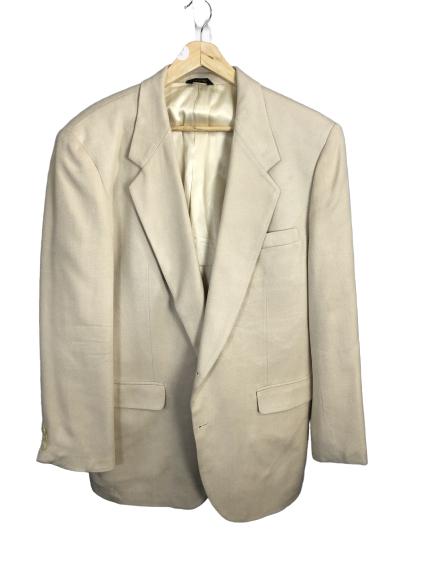 PERRY ELLIS IVORY MEN'S SPORT COAT SIZE 44: PERRY ELLIS IVORY MEN'S SPORT COAT SIZE 44 -Linen /cotton blend -Size 44R -Very good condition