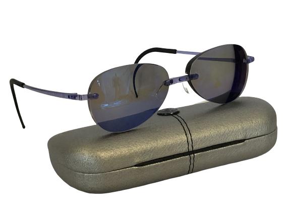 MENS EYEPHORICS PURPLE FRAMES: MENS EYEPHORICS PURPLE FRAMES MADE IN SWITZERLAND - eyeglass is subject to change - very good condition