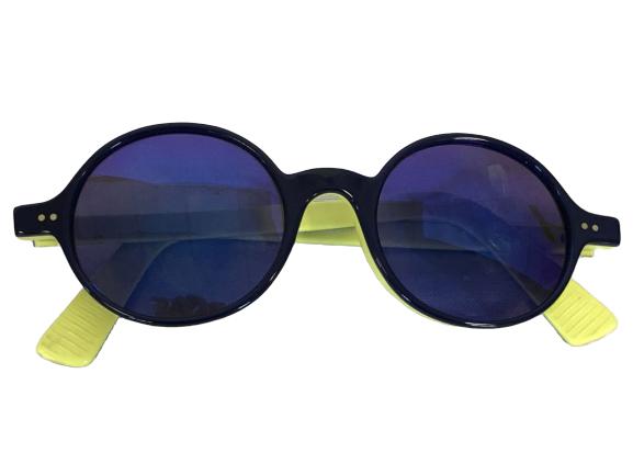 MORGENTHAL FREDERICS NY RETRO BLUE/YELLOW FRAMES: MORGENTHAL FREDERICS NY RETRO BLUE/YELLOW FRAMES - made in France - very good condition