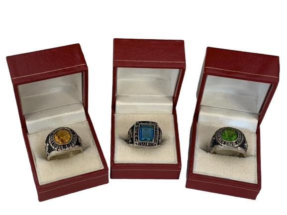 LOT OF 3 SILVER MASON RINGS SIZE 10: LOT OF 3 SILVER MASON RINGS - size 10 - very good condition