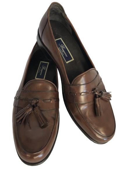 MENS BRAGIANO ITALIAN TASSELED LOAFERS SIZE 11: MENS BRAGIANO ITALIAN TASSELED LOAFERS - size 11 - very good condition