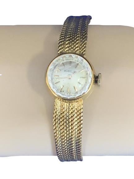 VINTAGE GUBELIN 18K GOLD WATCH: VINTAGE GUBELIN 18K GOLD WATCH - 28.5 grams - very good condition