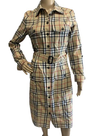 CLASSIC BURBERRY SHIRTDRESS SIZE 4: CLASSIC BURBERRY SHIRTDRESS SIZE 4 - very good condition