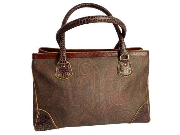 GORGEOUS ETRO CANVAS AND LEATHER HANDBAG: GORGEOUS ETRO CANVAS AND LEATHER HANDBAG -Excellent preowned condition