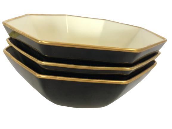 3 FITZ FLOYD "RENNASANCE" SERVING BOWLS: 3 FITZ FLOYD "RENNASANCE" SERVING BOWLS