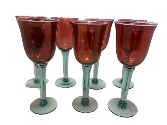 7 RED WINE GLASSES: 7 RED WINE GLASSES