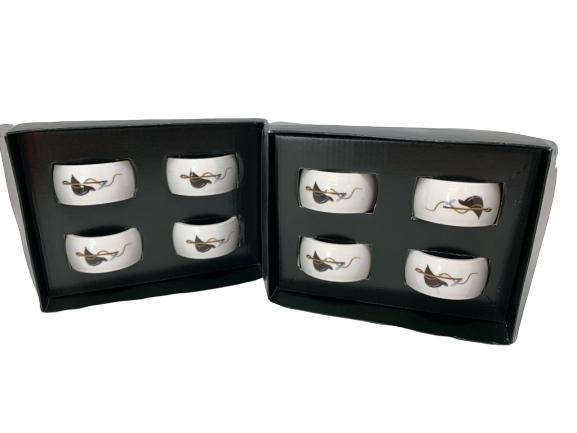 NEW! BOXED SET OF 8 NAPKIN RINGS THAILAND: NEW! BOXED SET OF 8 NAPKIN RINGS THAILAND