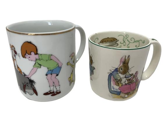 WINNIE THE POOH AND BEATRIX POTTER PETTER RABBIT: WINNIE THE POOH AND BEATRIX POTTER PETTER RABBIT MUGS