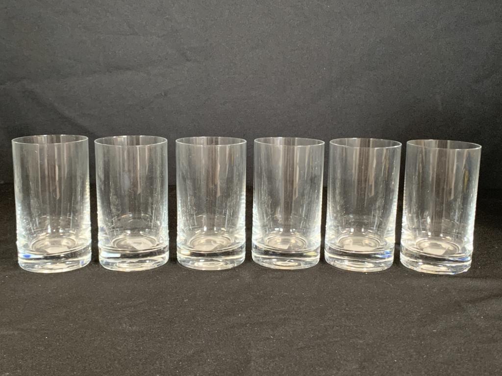 MIKASA SET OF 6 GRAMERCY JUICE GLASSES "JULIE": Mikasa "Julie" Collection features high quality Czech Republic-made crystal that coordinates beautifully with all dinnerware and flatware 8 ounce high ball, set of 6; sophisticated look Brand New, Nev