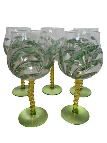 LOT OF 5 TOMMY BAHAMA INSPIRED GLASSES: LOT OF 5 TOMMY BAHAMA INSPIRED GLASSES