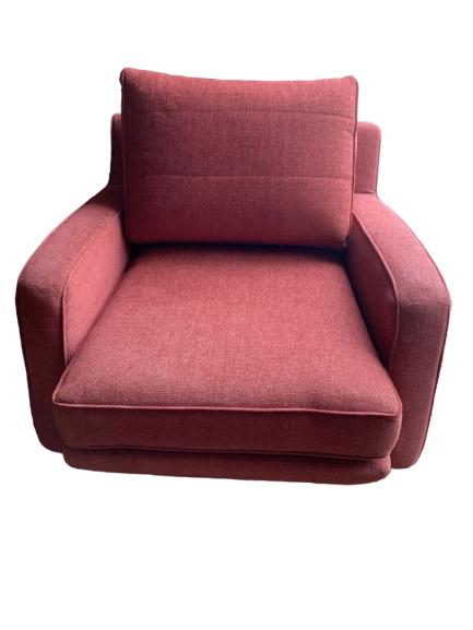 COMFY MODERN THAYER COGGIN MODERN RED CHAIR: COMFY MODERN THAYER COGGIN MODERN RED CHAIR -35X73X37 **THIS LOT MUST BE PICKED UP BY 3PM WEDNESDAY JUNE 10TH** LOT IS LOCATED OFF-SITE AT THE HOME. ADDRESS WILL BE PROVIDED TO WINNING BIDDERS. *BIDDE
