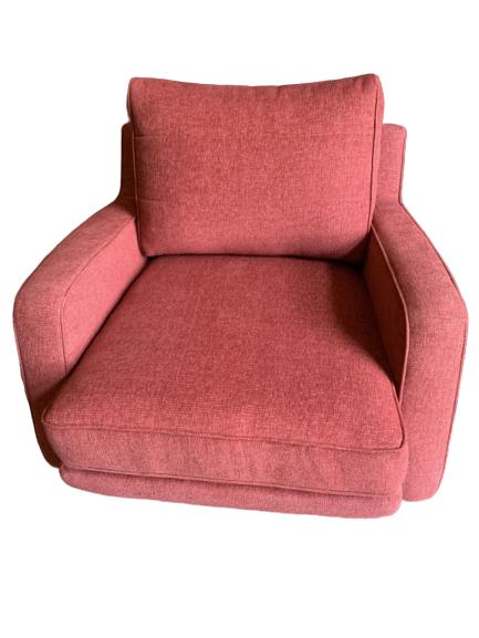 COMFY MODERN THAYER COGGIN MODERN RED CHAIR: COMFY MODERN THAYER COGGIN MODERN RED CHAIR -35X73X37 **THIS LOT MUST BE PICKED UP BY 3PM WEDNESDAY JUNE 10TH** LOT IS LOCATED OFF-SITE AT THE HOME. ADDRESS WILL BE PROVIDED TO WINNING BIDDERS. *BIDDE
