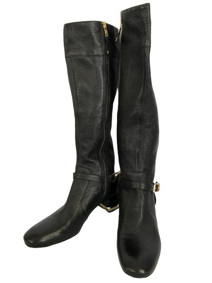 NEW! TORY BURCH BLACK LEATHER BOOTS SZ 9 1/2: NEW! TORY BURCH BLACK LEATHER BOOTS SZ 9 1/2 -Very good condition
