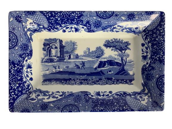 VINTAGE SPODE BLUE AND WHITE SMALL DISH: SPODE BLUE AND WHITE SMALL DISH -Very good condition