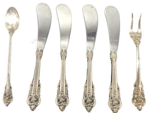 WALLACE "GRAND BAROQUE" STERLING SILVER FLATWARE (1 of 4)