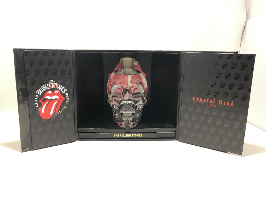 LTD. ROLLING STONES CRYSTAL HEAD VODKA NIB 750 ML (1 of 2)