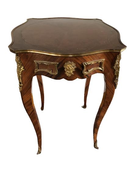 LOUIS XVI STYLE GILT WOOD SIDE TABLE 32" (2 OF 2) (1 of 3)