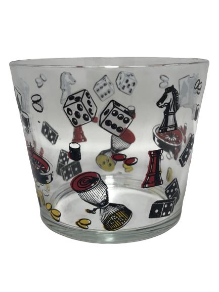 VINTAGE CASINO POKER BOWL 4.5" X 5.5": VINTAGE CASINO POKER BOWL 4.5" X 5.5" -GOOD VINTAGE CONDITION, NO CHIPS OR CRACKS
