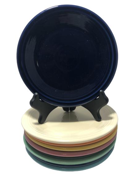 (7) COLORFUL FIESTAWARE COASTER PLATES 7": SET OF 7 COLORFUL FIESTAWARE COASTER PLATES -7" GOOD VINTAGE CONDITION, NO CHIPS OR CRACKS