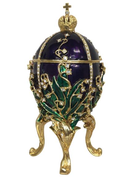 FABERGE INSPIRED EGG SHAPED TRINKET BOX (1 of 7)