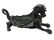 CERAMIC BLACK DRAGON ASHTRAY 13" X 6"
