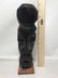 CARVED WOODEN MASK ON BASE 12" X 3" - 4