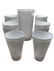 POTTERY BARN PITCHER & 9 DRINKING GLASSES