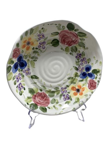 VTG MARIA M'S GARDEN HANDPAINTED SERVING DISH 14 (1 of 4)
