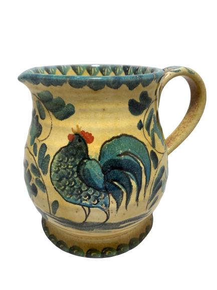 WILLIAMS-SONOMA HAND PAINTED PITCHER 5" X 5.5" (1 of 4)
