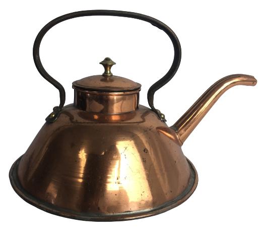 VINTAGE BRASS TEA KETTLE (1 of 6)