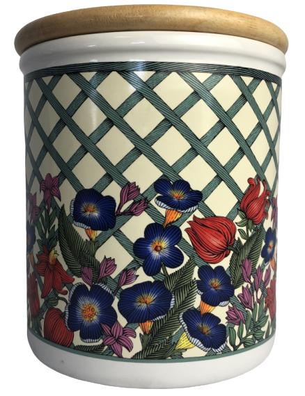 VINTAGE DANSK "NORDIC GARDEN" CANNISTER JAR 7.25" (1 of 6)