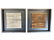 SET OF 2 FRAMED BAMBOO RODS ART BLACK SQUARE FRAME