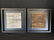 SET OF 2 FRAMED BAMBOO RODS ART BLACK SQUARE FRAME - 2