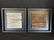 SET OF 2 FRAMED BAMBOO RODS ART BLACK SQUARE FRAME - 3