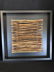 SET OF 2 FRAMED BAMBOO RODS ART BLACK SQUARE FRAME - 6