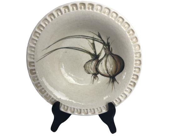 WILLIAMS SONOMA SALAD BOWL ONIONS 9.3" 1 OF 2 (1 of 5)