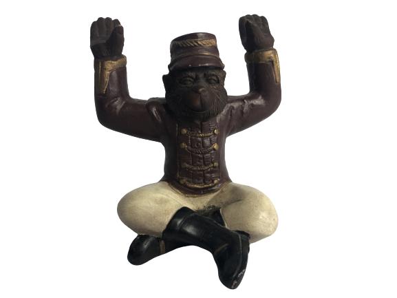 VINTAGE BELLHOP MONKEY PEN HOLDER / PAPERWEIGHT 5" (1 of 6)