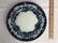 VINTAGE FLOW BLUE FLORAL PLATE 9.10" - 3