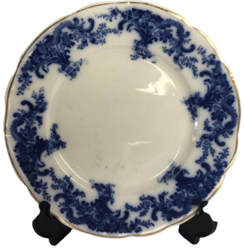 VINTAGE FLOW BLUE DISH 6.75" (1 of 3)