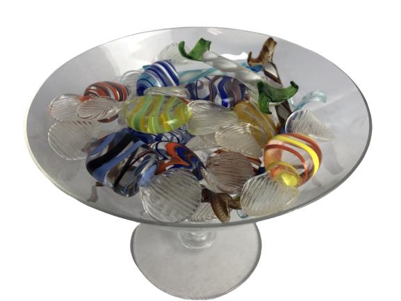 VINTAGE MURANO GLASS CANDIES MULTICOLOR (1 of 8)