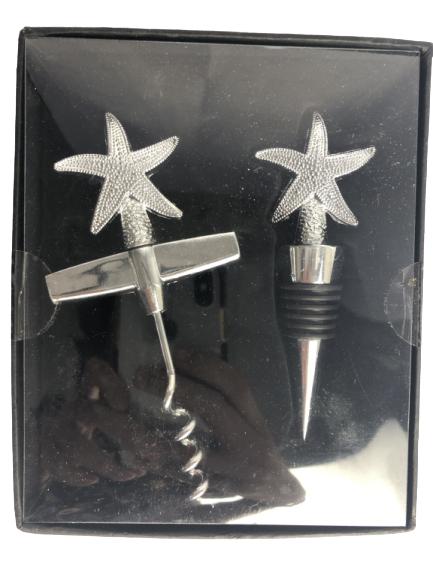 CORKSCREW & BOTTLE STOPPER STARFISH NEW IN BOX (1 of 2)