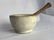 VINTAGE CERAMIC & WOOD MORTAR & PESTLE - 8