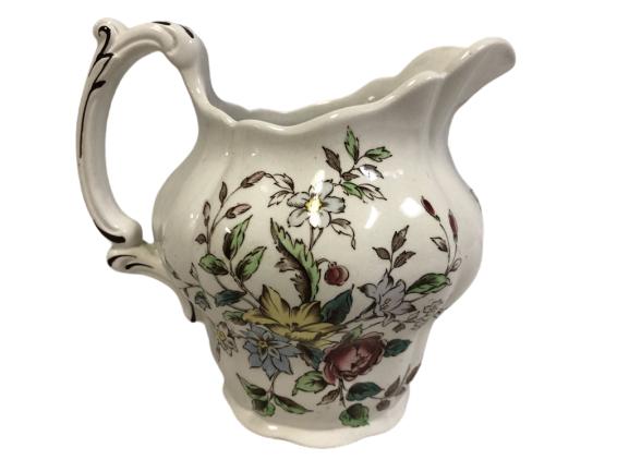 VINTAGE BOOTHS "FLOWERPIECE" PITCHER 6 3/4": VINTAGE BOOTHS "FLOWERPIECE" PITCHER 6 3/4" -MADE IN ENGLAND