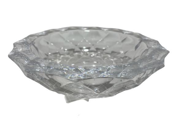 VINTAGE GLASS ASHTRAY 1.75" X 6": VINTAGE GLASS ASHTRAY 1.75" X 6" - good vintage condition
