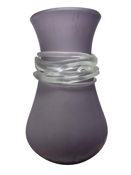 CYAN LAVENDER DECORATIVE ORNATE VASE 15" X 8" (1 of 4)