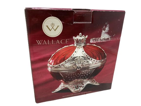 VTG WALLACE NUTCRACKER HOLIDAY MUSICAL EGG 5.7: VINTAGE WALLACE NEW IN BOX NUTCRACKER HOLIDAY MUSICAL EGG - 5.75" - new in box