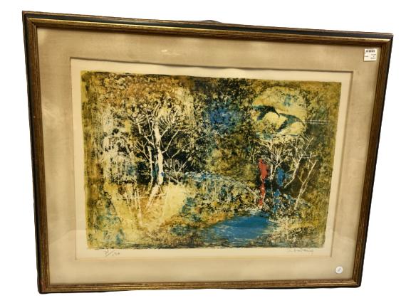 SIGN MID-CENTURY LITHOGRAPH 71/20 (1 of 3)