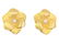 VINTAGE JJ FLORAL GOLD AND PEARL CLIP EARRINGS