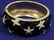 VINTAGE BLACK ENAMEL W/STARS CUFF BRACELET - 2